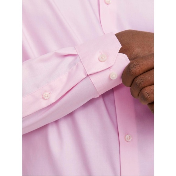 2/60$ Men’s JACK&JONES pink slim fit buttoned PARKER SHIRT size Large NWT - Picture 6 of 14